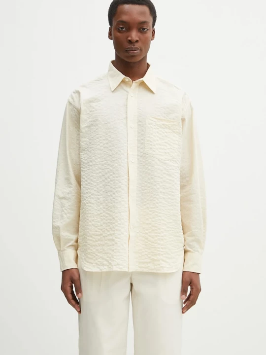 Obrázek produktu Norse Projects Košile Norse Projects Mo Oversized Check Shirt béžová
