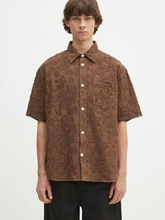 Obrázek produktu Norse Projects Košile Norse Projects Mo Oversized Fil Coupe SS Shirt hnědá
