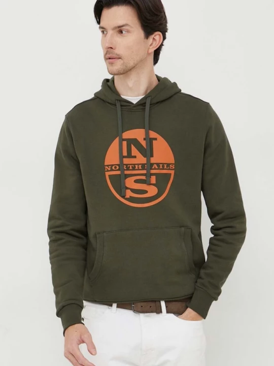 Obrázek produktu North Sails Bavlněná mikina North Sails zelená