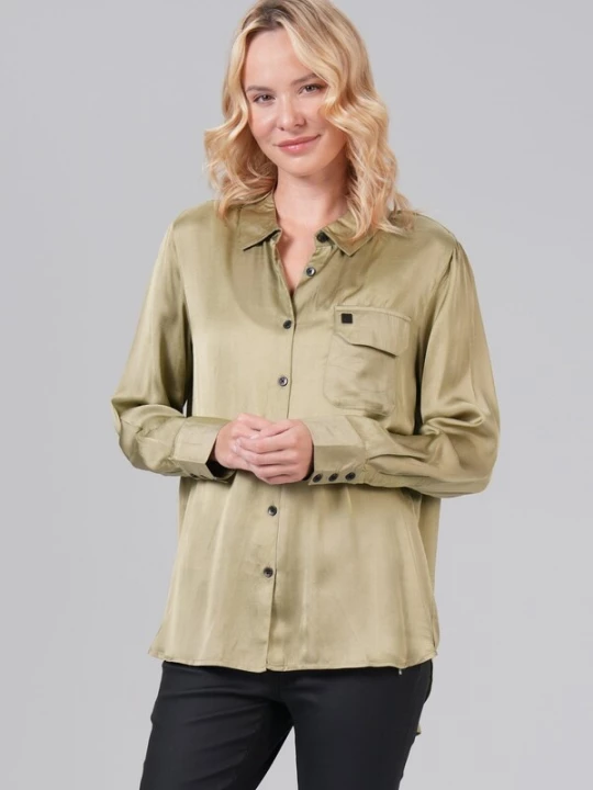 Obrázek produktu .O.D MIRACLE OF DENIM Halenka khaki M.O.D MIRACLE OF DENIM