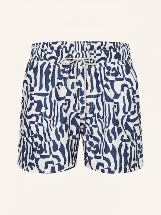 Obrázek produktu Oas Koupací Šortky Marbling modrá / krémová