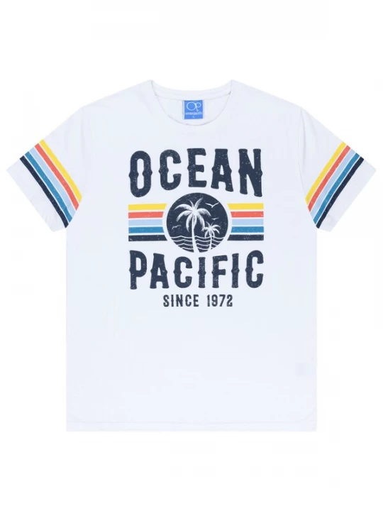 Obrázek produktu Ocean Pacific Tričko 'Tiderush' námořnická modř / žlutá / oranžová / bílá