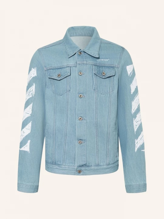 Obrázek produktu Off-White Džínová Bunda Diag 423 medium blue Off White