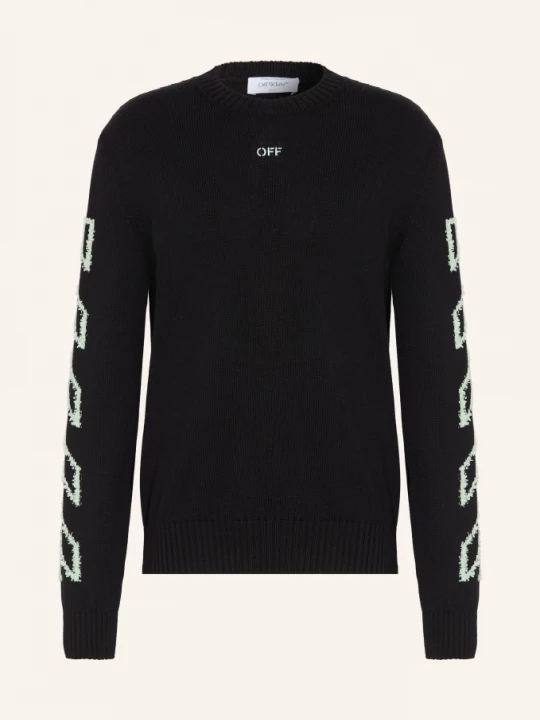 Obrázek produktu Off-White Svetr černá / mátová / bílá