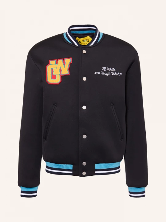 Obrázek produktu Off-White Univerzitní Bunda černá / tmavě modrá