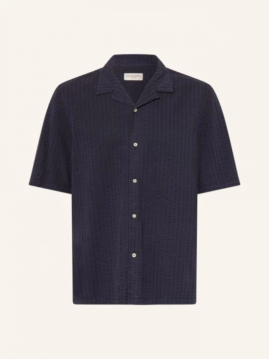 Obrázek produktu Officine Générale Lněná Košile Benoit Slim Fit tmavě modrá
