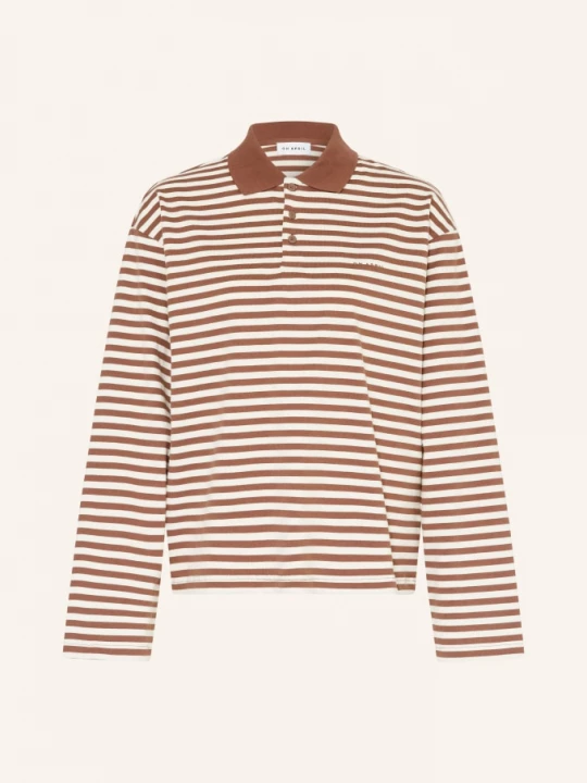 Obrázek produktu Oh April Jerseyové Polo Tričko Jolina hnědá / krémová