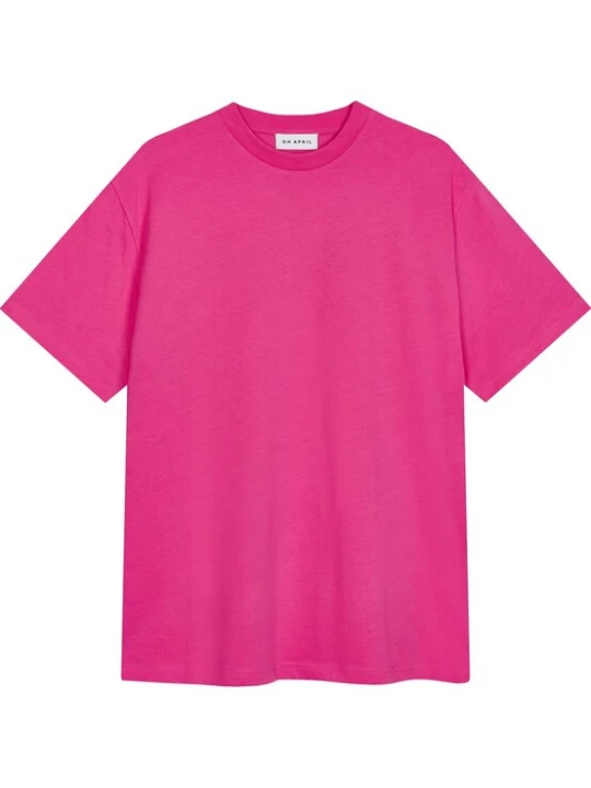 Obrázek produktu OH APRIL Oversized tričko 'Still on Fire ' pink / černá
