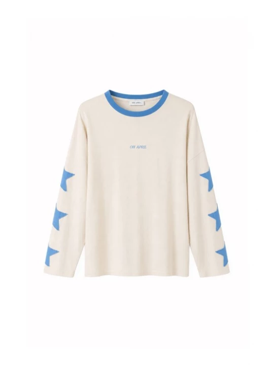 Obrázek produktu OH APRIL Tričko 'Venetia' nebeská modř / offwhite