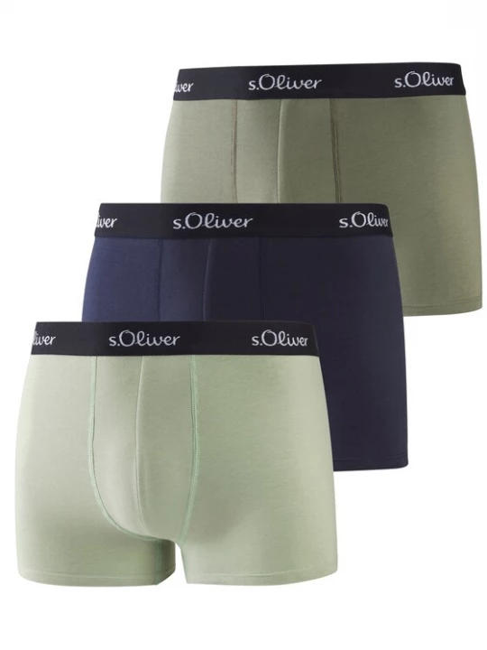 Obrázek produktu .Oliver Boxerky námořnická modř / khaki / pastelově zelená / černá s.Oliver