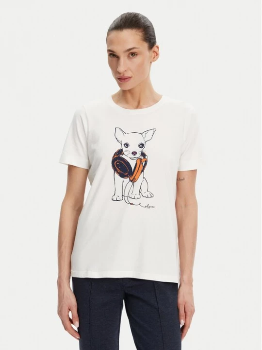Obrázek produktu Olsen T-Shirt 11105029 Bílá Slim Fit