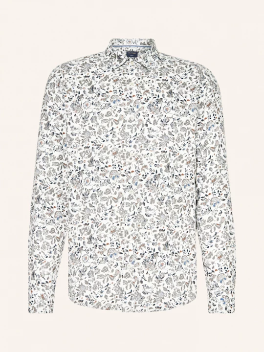 Obrázek produktu Olymp Košile Casual Slim Fit bílá / černošedá / černošedá