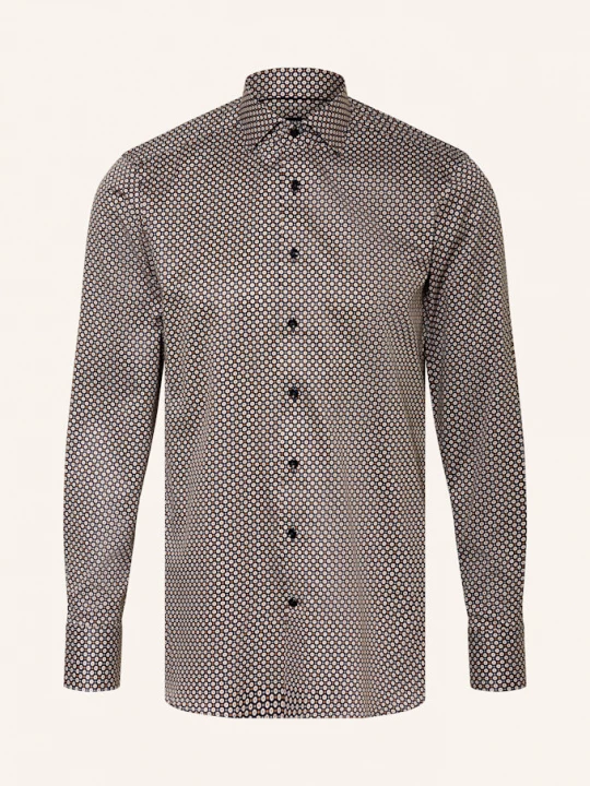 Obrázek produktu Olymp Signature Košile Signature Tailored Fit tmavě modrá / tmavě oranžová / režná