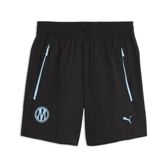 Obrázek produktu Olympique de Marseille PUMATECH Relaxed Woven Shorts Youth, Clothing, Black / Vibrant Blue