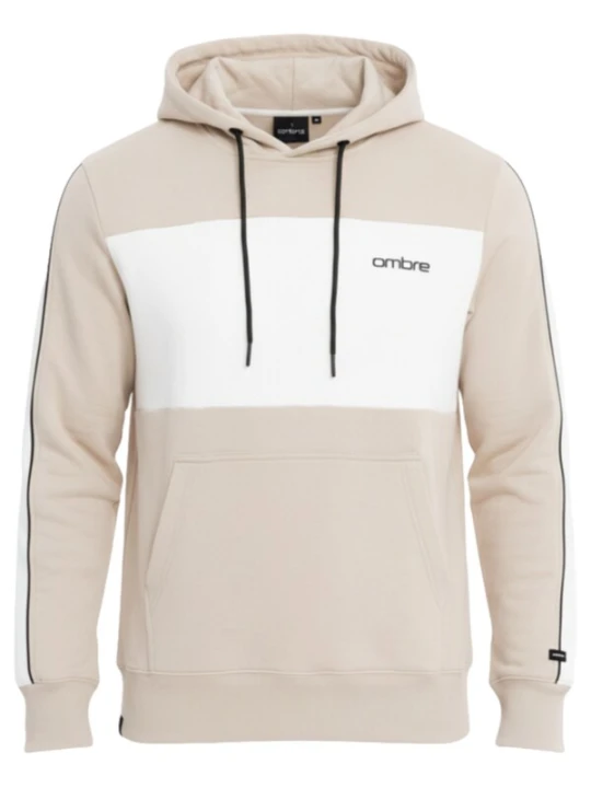 Obrázek produktu Ombre Mikina 'OM-SSNZ-0225' béžová / černá / bílá