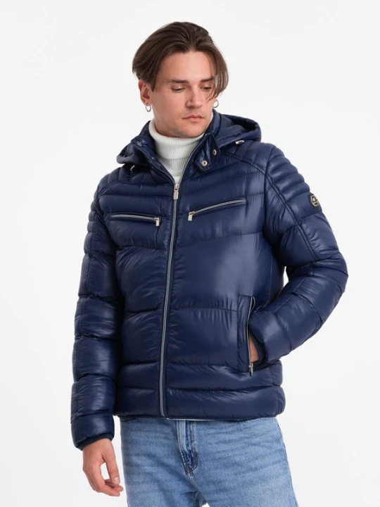 Obrázek produktu Ombre Zimní bunda námořnická modř