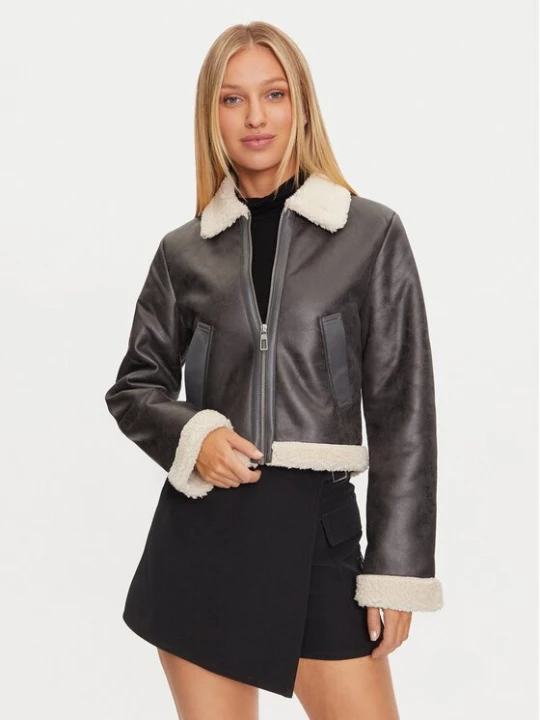 Obrázek produktu ONLY Bunda z imitace kůže Betty 15322046 Šedá Regular Fit