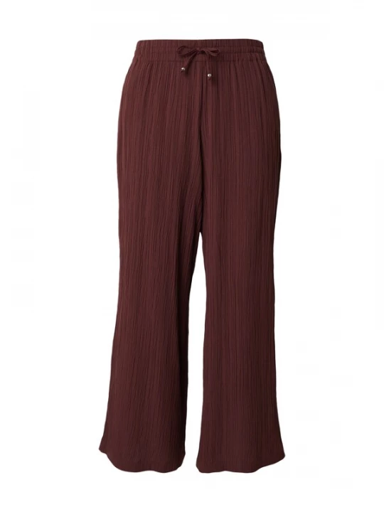 Obrázek produktu ONLY Carmakoma Kalhoty 'CARMUNICH MW WIDE CRINKLE PANT PNT' tmavě hnědá