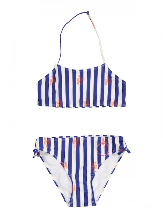 Obrázek produktu ONLY GIRLS Bikiny 'KOGHOLIDAY' béžová / tmavě modrá / oranžová