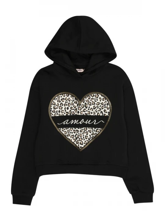 Obrázek produktu ONLY GIRLS Mikina 'KOGCooper' starobéžová / zlatá / černá / bílá