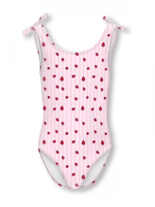 Obrázek produktu ONLY GIRLS Plavky 'KOGBeach' růžová / karmínově červené / bílá