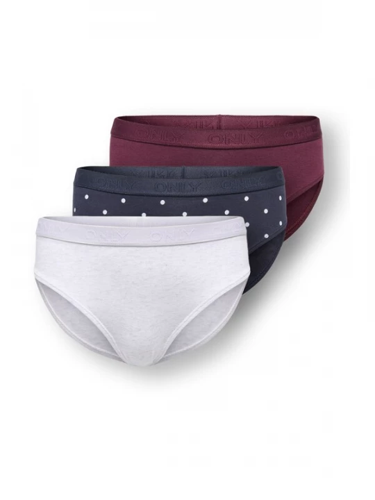 Obrázek produktu ONLY GIRLS Spodní prádlo 'KOGLOLA' noční modrá / bobule / bílá