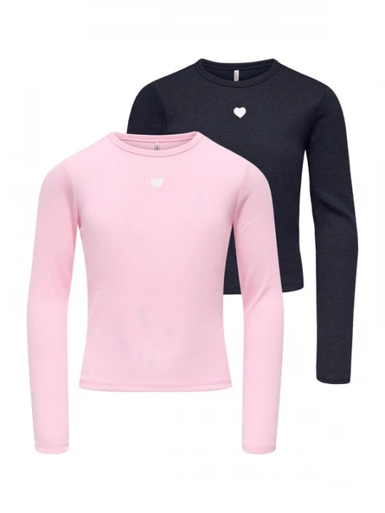 Obrázek produktu ONLY GIRLS Tričko 'KOGELVA JUNE' růžová / černá