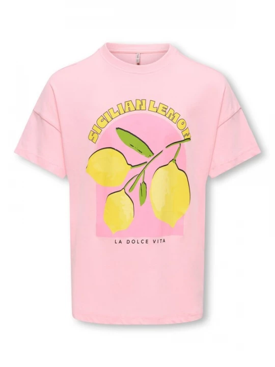 Obrázek produktu ONLY GIRLS Tričko 'KOGLimone' žlutá / zelená / růžová / světle růžová