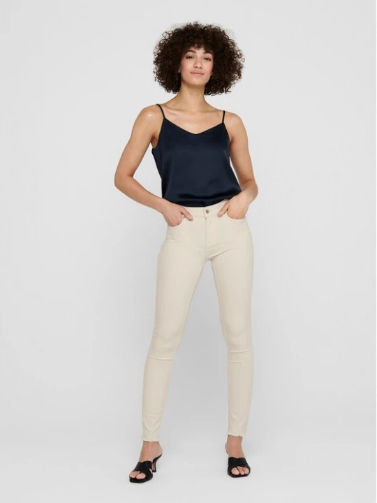 Obrázek produktu ONLY Jeansy 15218655 Écru Skinny Fit Krémová
