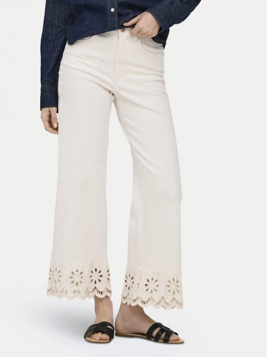 Obrázek produktu ONLY Jeansy Madison 15372378 Krémová Straight Leg