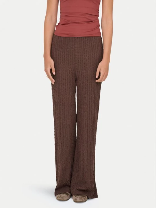 Obrázek produktu ONLY Kalhoty z materiálu Ella 15368471 Hnědá Wide Leg
