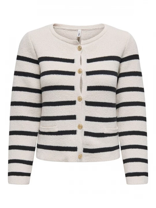 Obrázek produktu ONLY Kardigan 'ONLLaura' černá / offwhite
