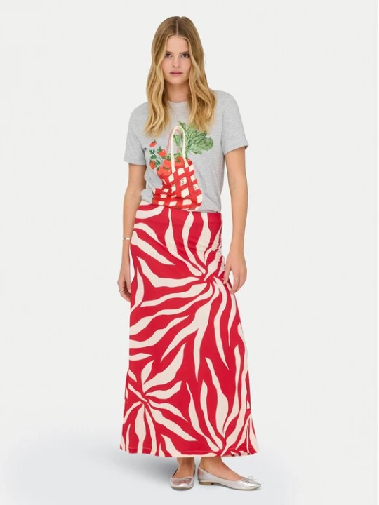 Obrázek produktu ONLY Maxi sukně Chigo Sakura 15366894 Červená Regular Fit