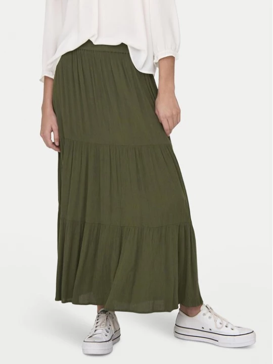 Obrázek produktu ONLY Maxi sukně Mikka 15324808 Zelená Regular Fit
