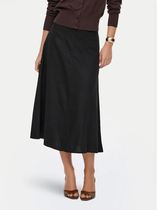 Obrázek produktu ONLY Midi sukně Goa 15363690 Černá Regular Fit