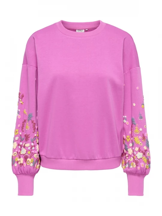 Obrázek produktu ONLY Mikina 'ONLBROOKE' světle žlutá / nefritová / orchidej / magenta