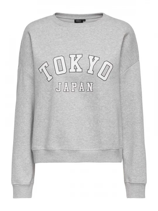 Obrázek produktu ONLY Svetr 'ONLSweat' šedá / černá / bílá