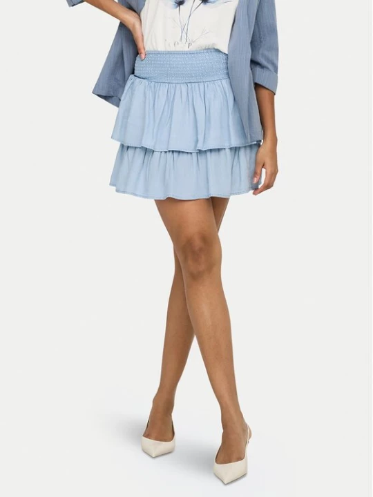 Obrázek produktu ONLY Mini sukně Charis 15363983 Světle modrá Regular Fit