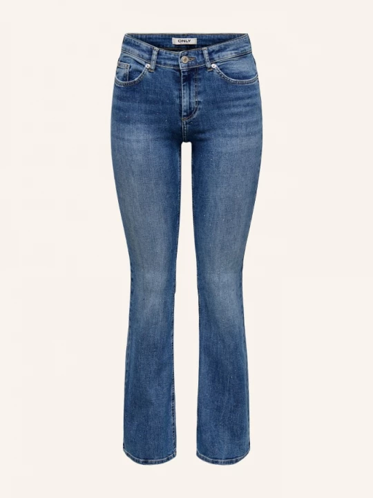 Obrázek produktu Only Rozšířené Džíny S Ozdobnými Kamínky medium blue denim
