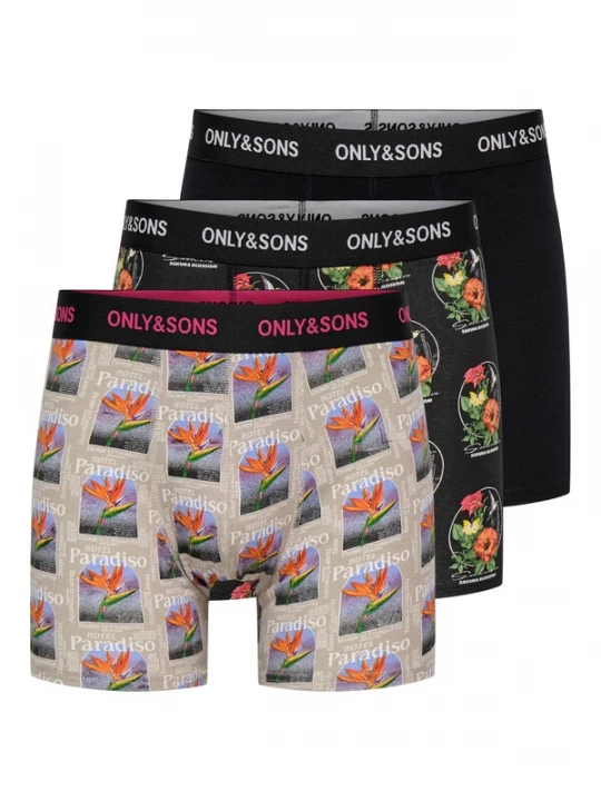 Obrázek produktu Only & Sons Boxerky 'ONSFitz' režná / zelená / oranžová / černá