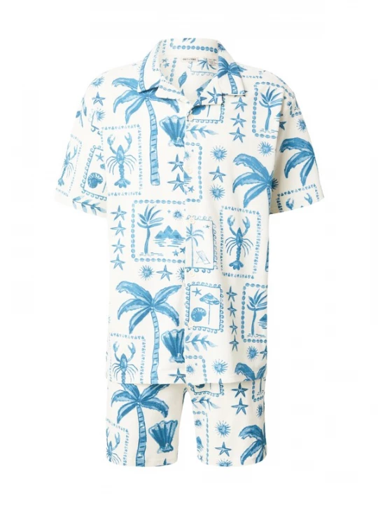 Obrázek produktu Only & Sons Domácí oblečení 'ONSPIERO' námořnická modř / azurová / světlemodrá / offwhite