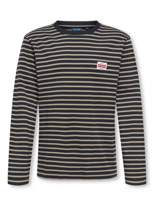 Obrázek produktu Only & Sons Junior Tričko 'OSJDAWSON' tmavě modrá / světle hnědá