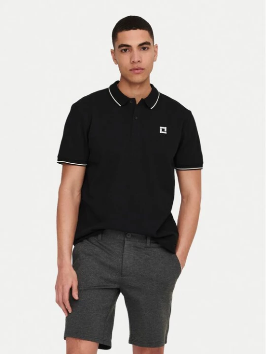 Obrázek produktu Only & Sons Polokošile Fletcher 22024827 Černá Regular Fit