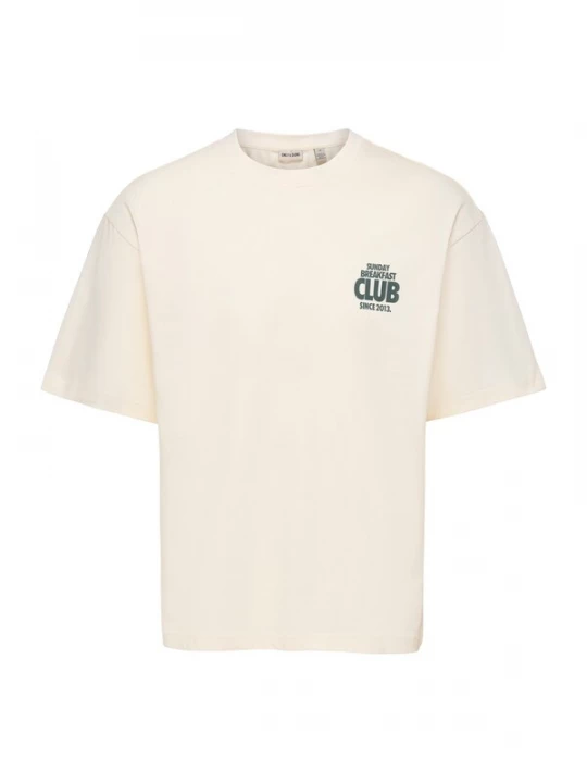 Obrázek produktu Only & Sons Tričko 'ONSFRED' tmavě zelená / offwhite