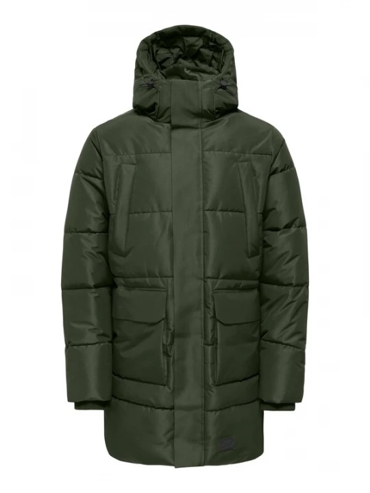 Obrázek produktu Only & Sons Zimní parka 'CAM ' tmavě zelená