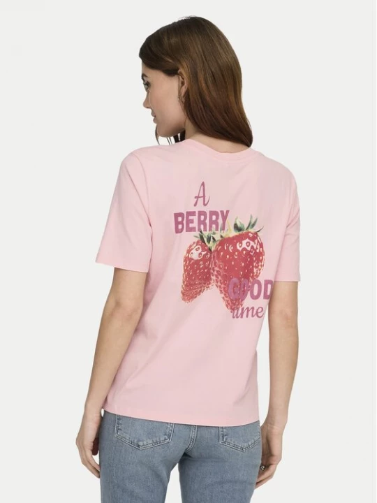 Obrázek produktu ONLY T-Shirt Lucy 15367829 Červená Regular Fit