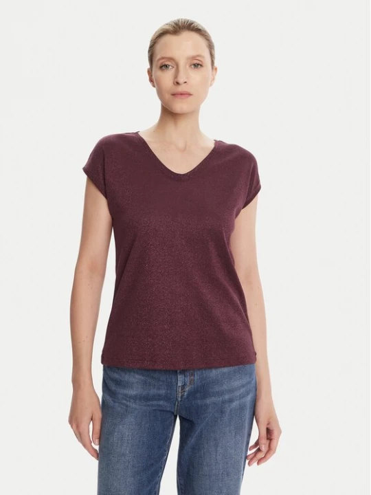 Obrázek produktu ONLY T-Shirt Silvery 15136069 Bordó Loose Fit