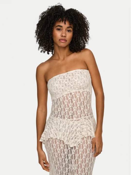 Obrázek produktu ONLY Top Aya 15375823 Krémová Slim Fit