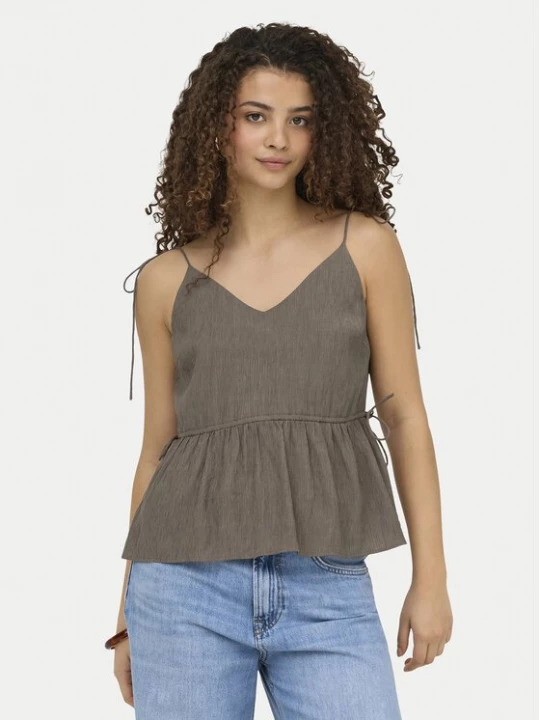Obrázek produktu ONLY Top Nele 15370325 Tmavě béžová Regular Fit