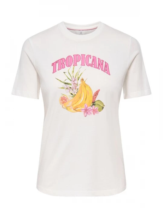 Obrázek produktu ONLY Tričko 'ONLKITA' žlutá / trávově zelená / růžová / offwhite